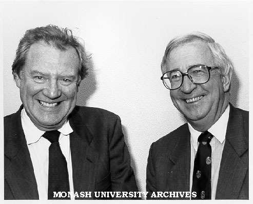 Professors Mal Logan and Don Watts,Vice-Chancellor of Bond University