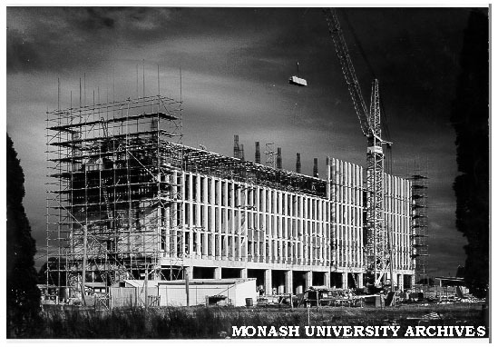 School of Humanities, first phase 1961-63 under construction