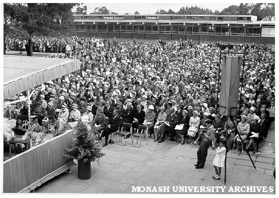 Opening ceremony, March 1961