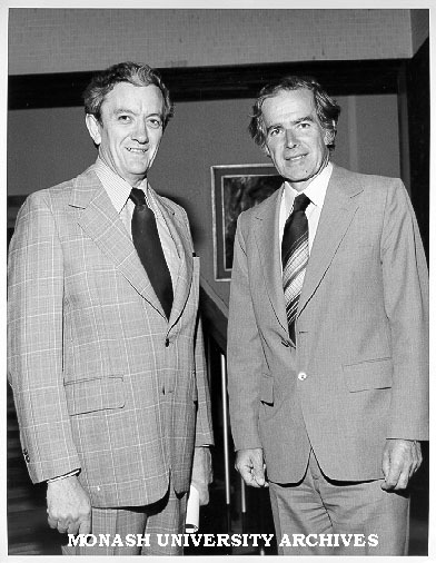 Professor Ray Martin with Mr Wal Fife Federal Minister for Education