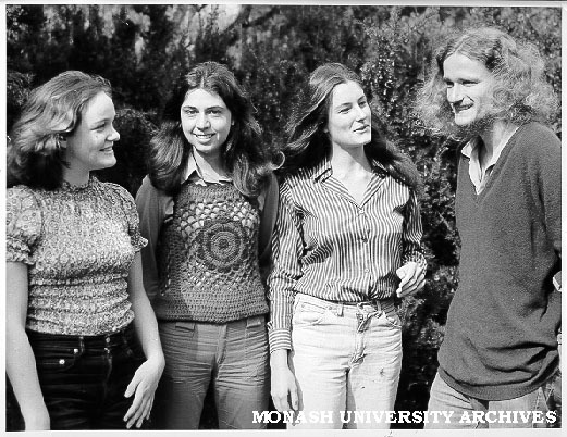 Botany students from left: Jenny Powell, Jan Aldenhoven, Louisa McMillan and Boyd Wykes