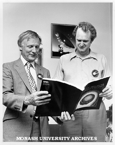 Professor Ron Brown (left) and Dr Peter Godfrey, members of discipline specialist team of International Halley Watch