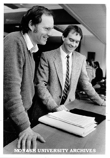 Mr Alan Holgate (left) and graduate Mr Tim Ellis