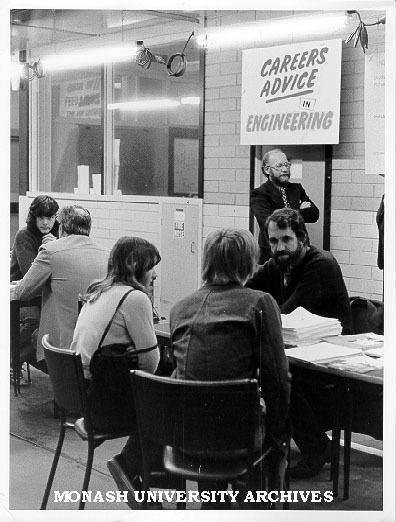 Professor Noel Murray talking to students