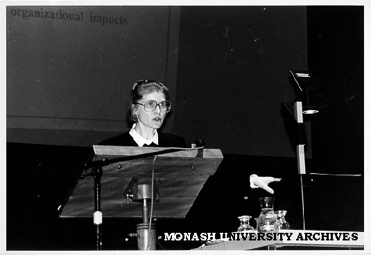 Dr Anna Bodi speaking at Managers of Tomorrow conference