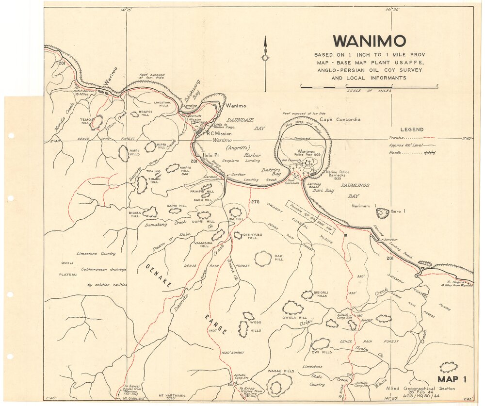 Allied Geographical Section South West Pacific Area Terrain Studies