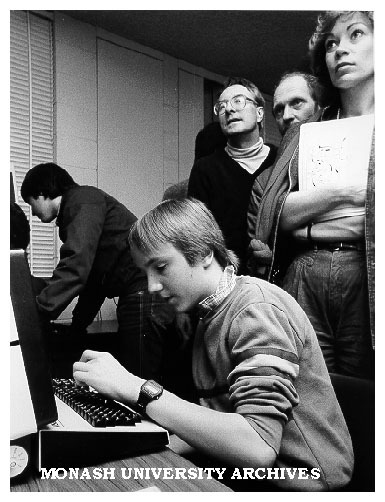 Stefan Lukaszewski using speech synthesiser