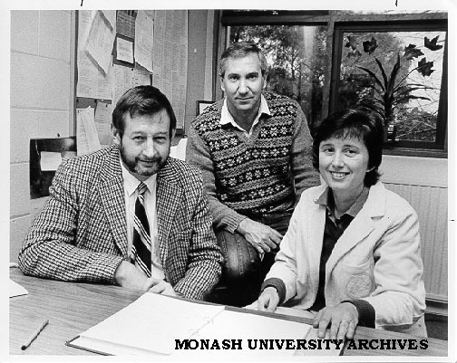 Student Mrs Ruth Webster with supervisors Dr Glenn Rowley (left) and Dr Chris Sharpley