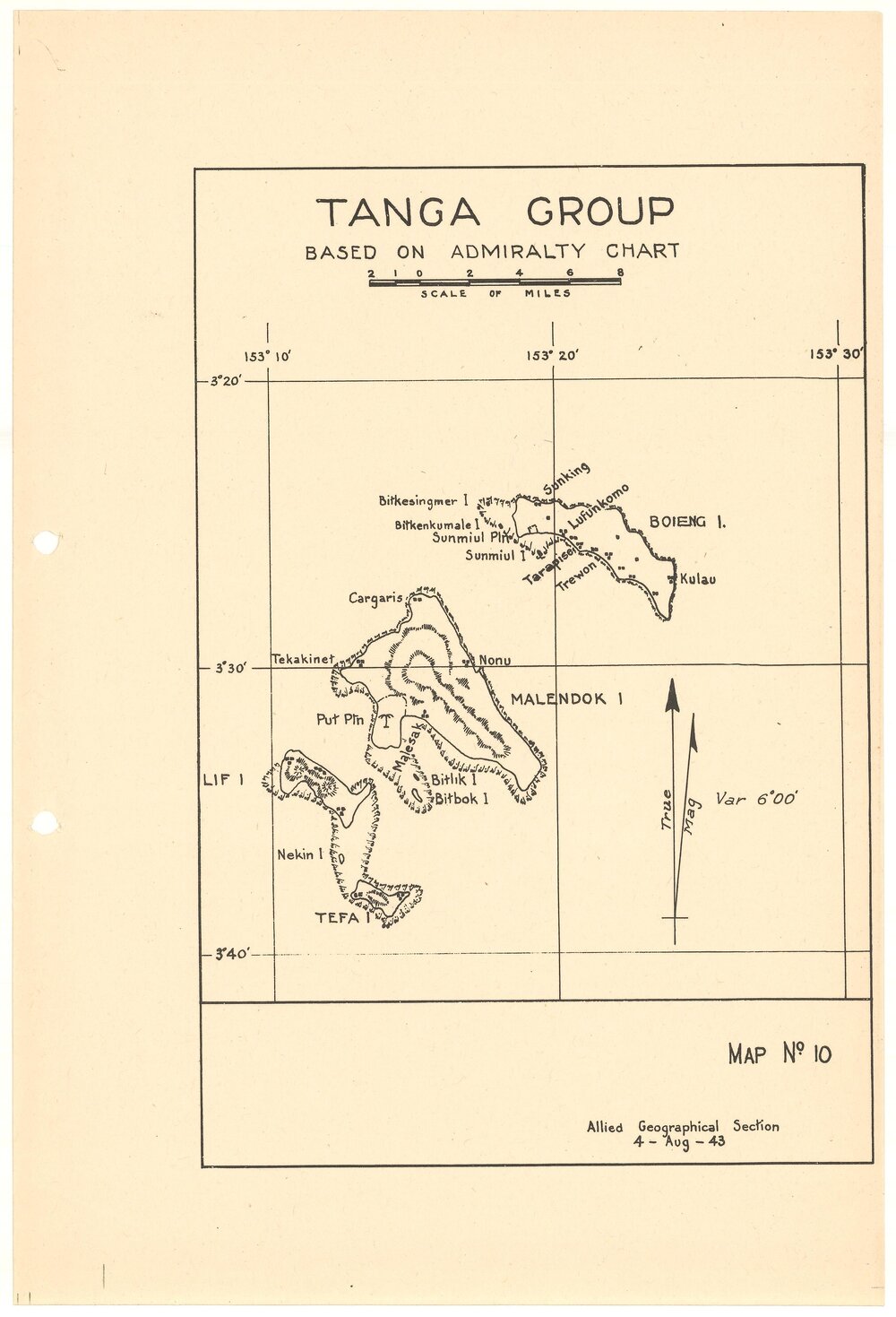 Allied Geographical Section South West Pacific Area Terrain Studies