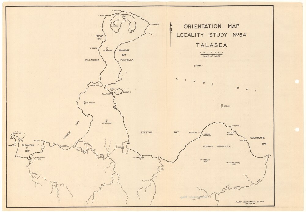 Allied Geographical Section South West Pacific Area Terrain Studies