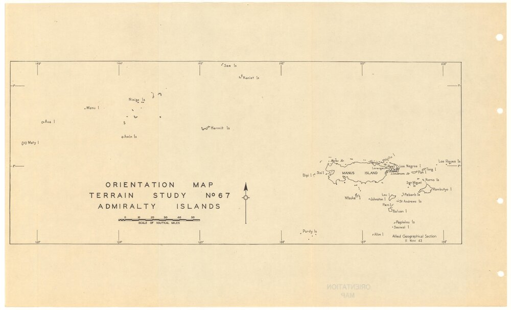 Allied Geographical Section South West Pacific Area Terrain Studies