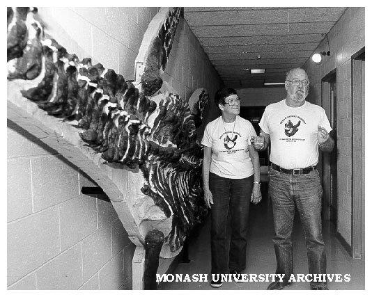 American palaentologist Dr Reid Macdonald and wife Marylee