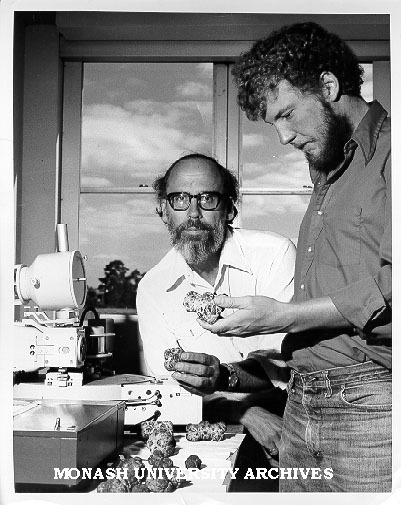 Dr Larry Frakes (left) and student Jim Granath