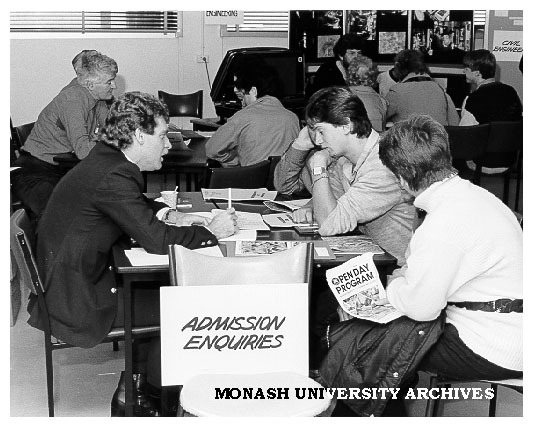 John Duncan counselling prospective Engineering students