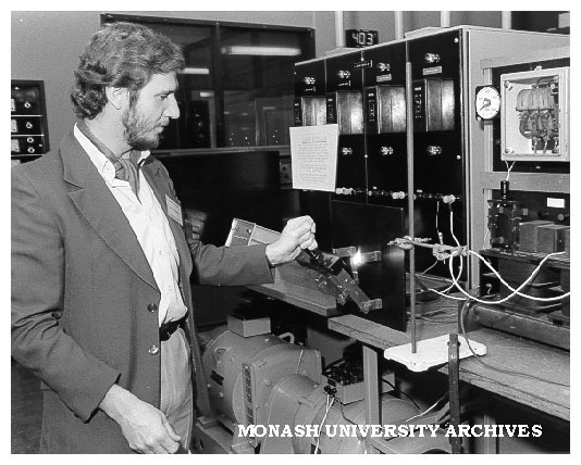 Philip Hesslin and part of Electrical Engineering Open Day display