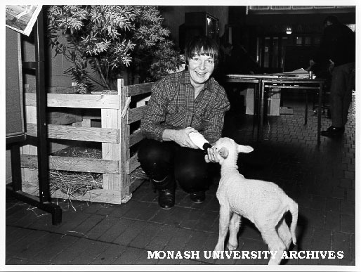 Andrea Lindsay and lamb