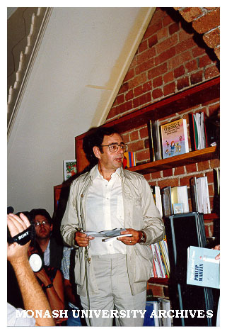 Poet Philip Martin at launch of 'New and Selected Poems'