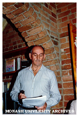 Bruce Dawe at launch of Philip Martin's 'New and Selected Poems'