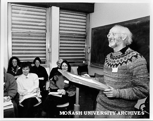 Dr John Leonard at seminar on teaching poetry