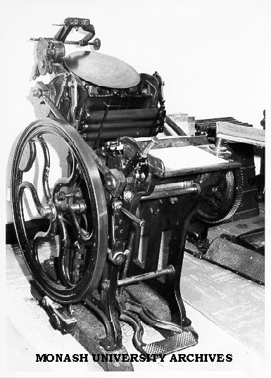 Printing press in Graduate School of Librarianship
