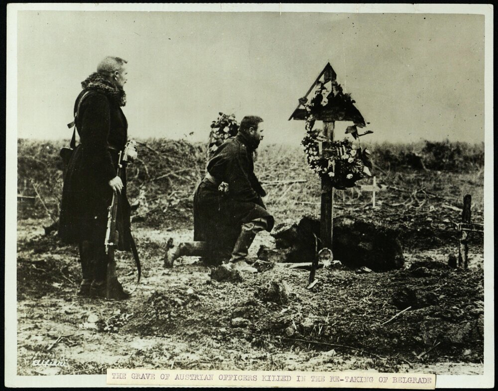 The grave of Austrian officers killed in the re-taking of Belgrade