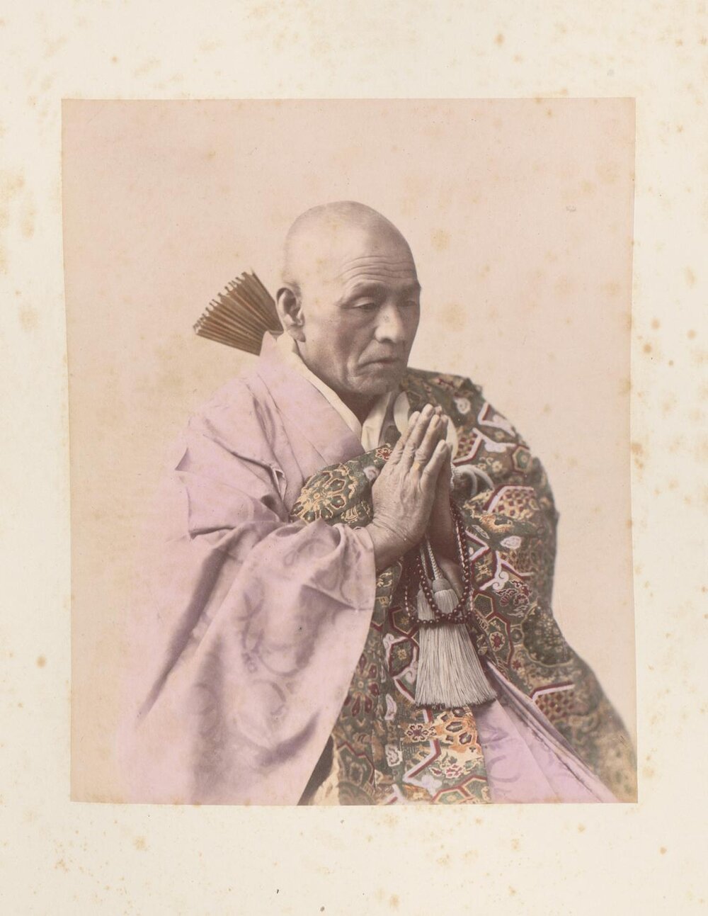 Portrait of a monk praying (identity unknown)
