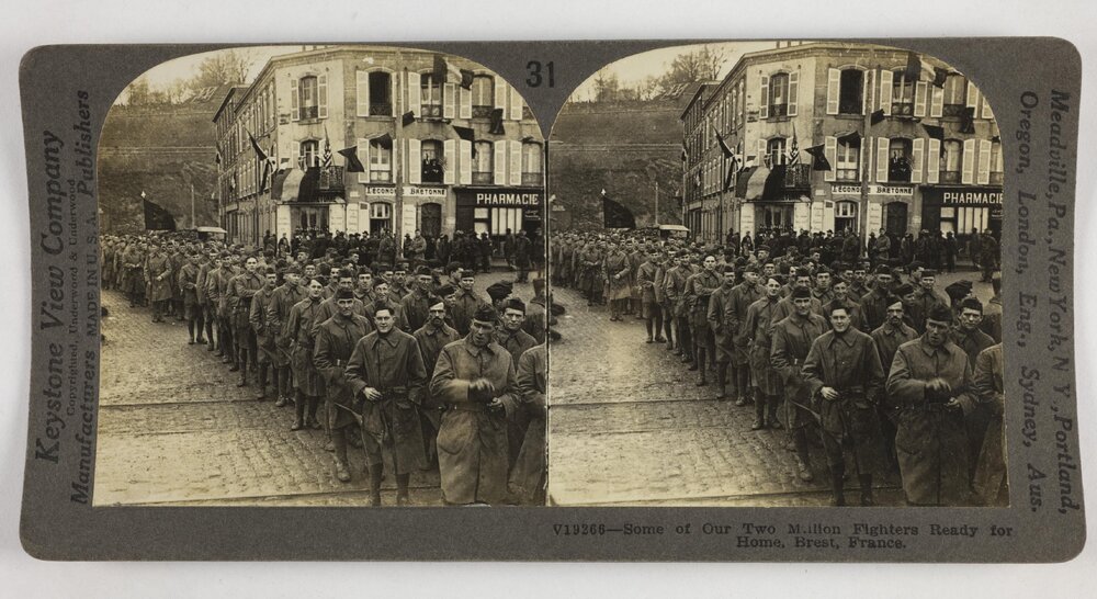 Some of our two million fighters ready for home, Brest, France