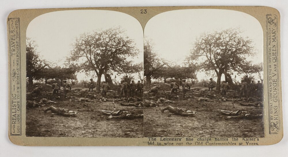 The Leicesters' fine charge baffles the Kaiser's bid to wipe out the Old Contemptables at Ypres