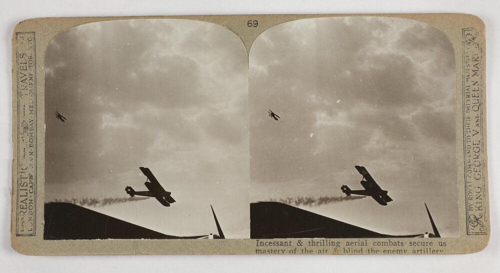 Incessant &amp; thrilling aerial combats secure us mastery of the air &amp; blind the enemy artillery