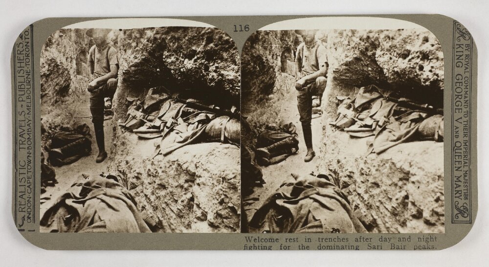 Welcome rest in trenches after day and nights  fighting for the dominating Sari Bair peaks