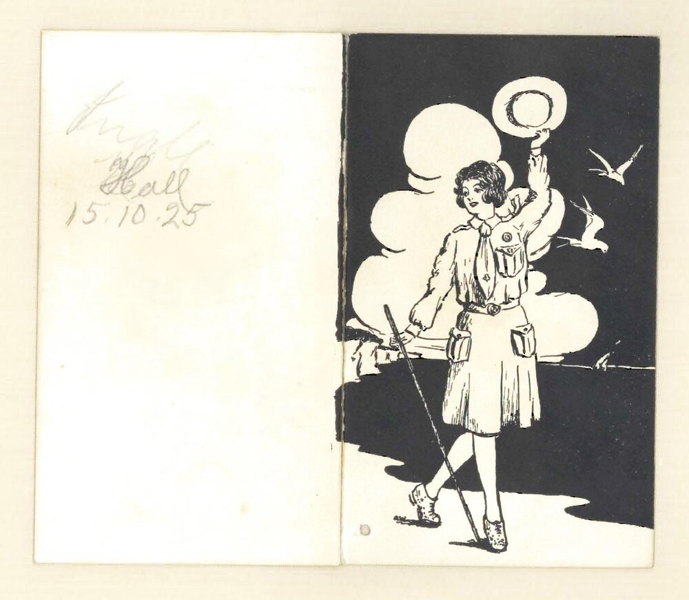 Dance card, 15th October 1925
