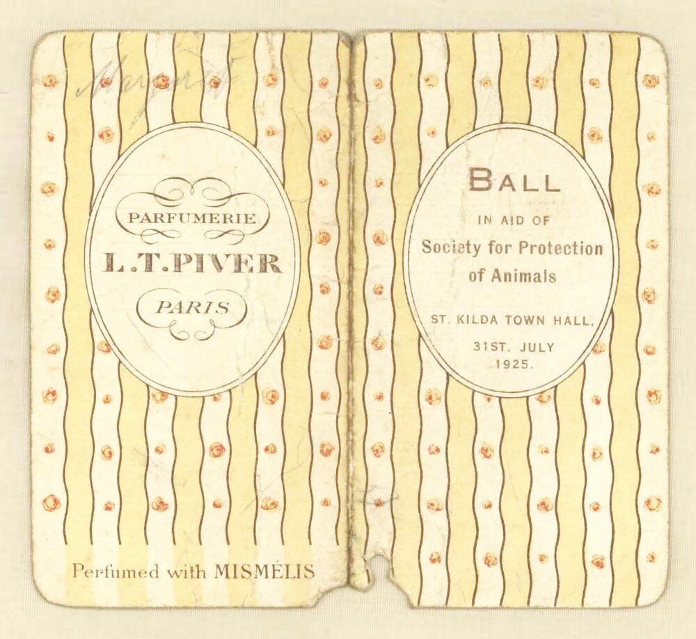 Ball in aid of Society for Protection of Animals, 31st July 1925