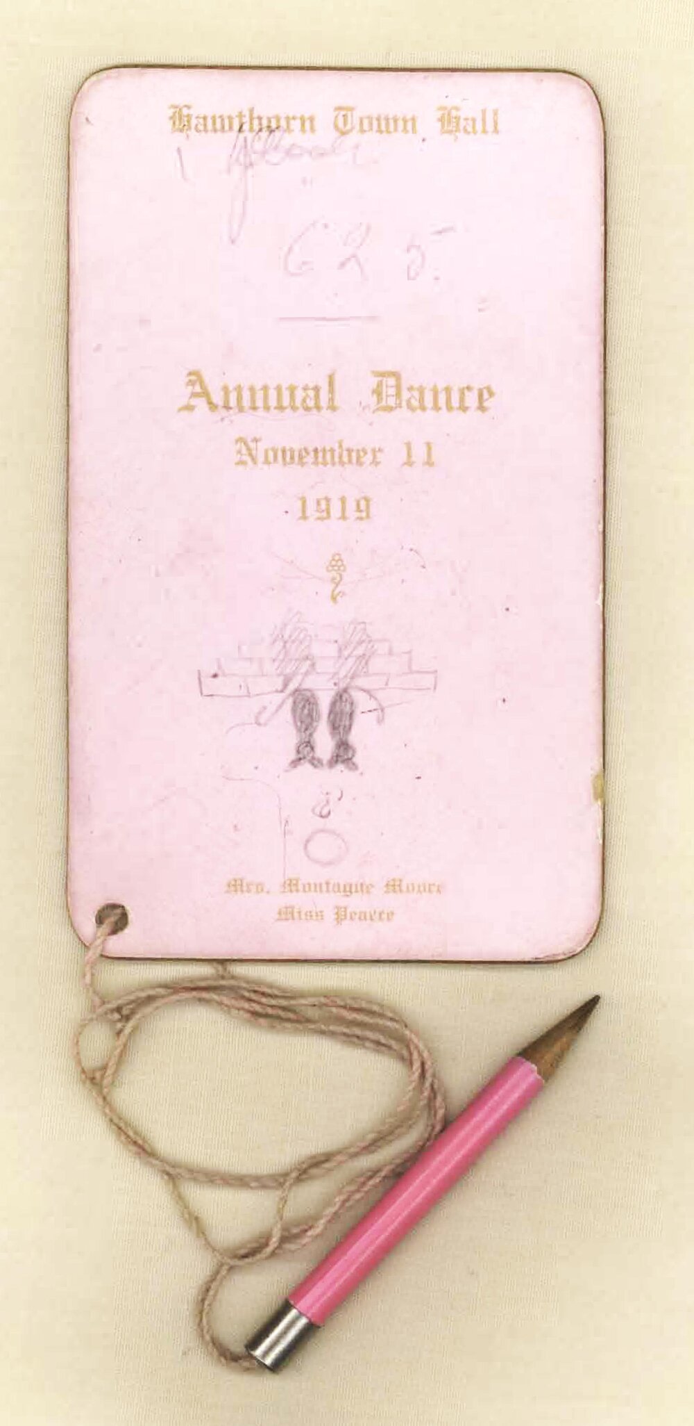 Annual Dance, 11th November 1919