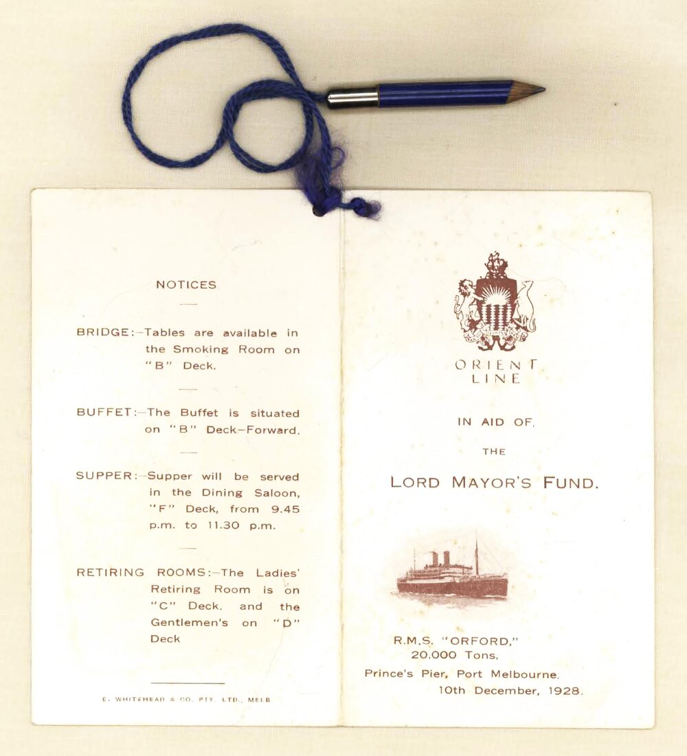 In aid of the Lord Mayor's Fund, 10th December 1928