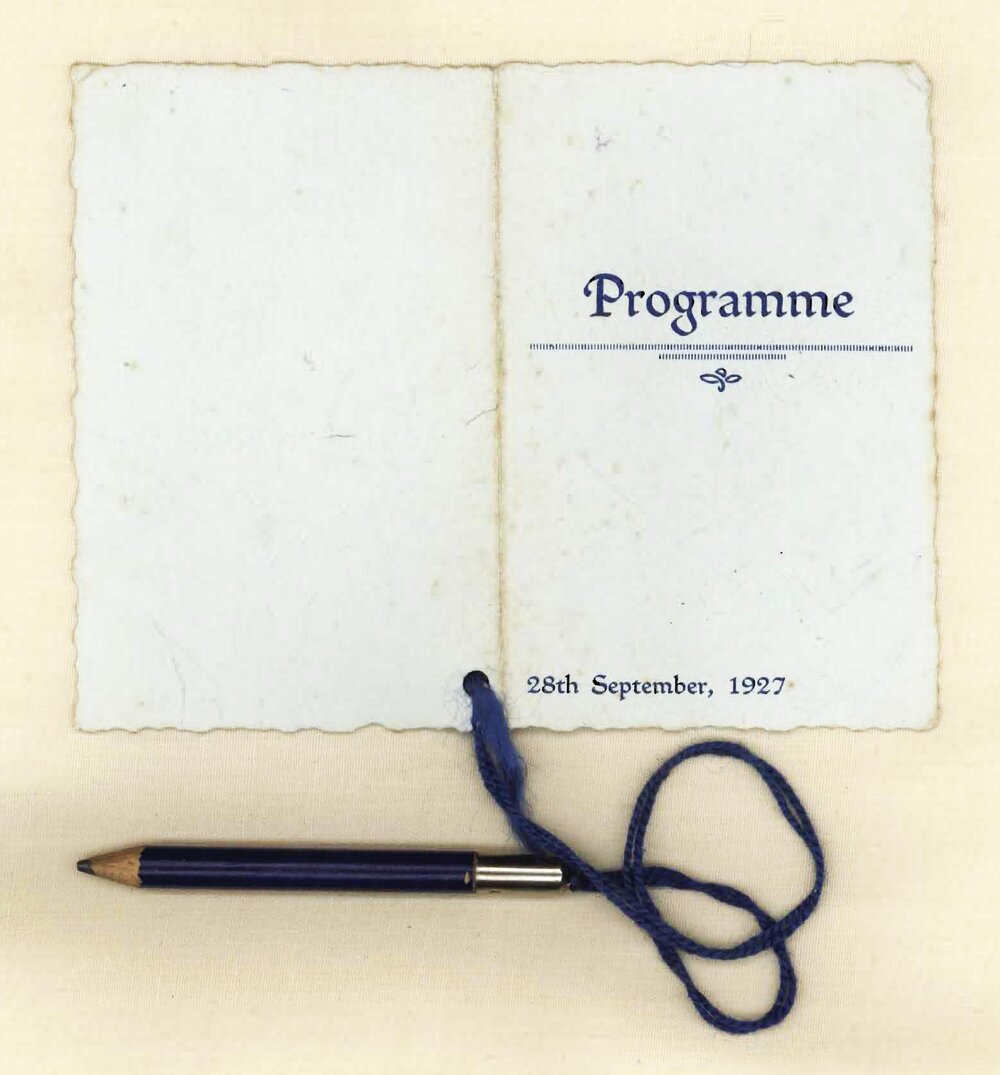 Programme, 28th September 1927
