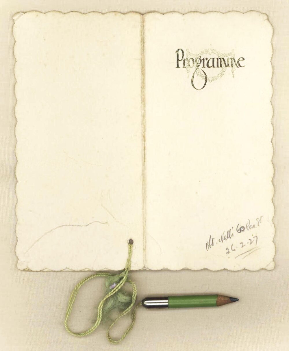 Programme, 26th February 1927