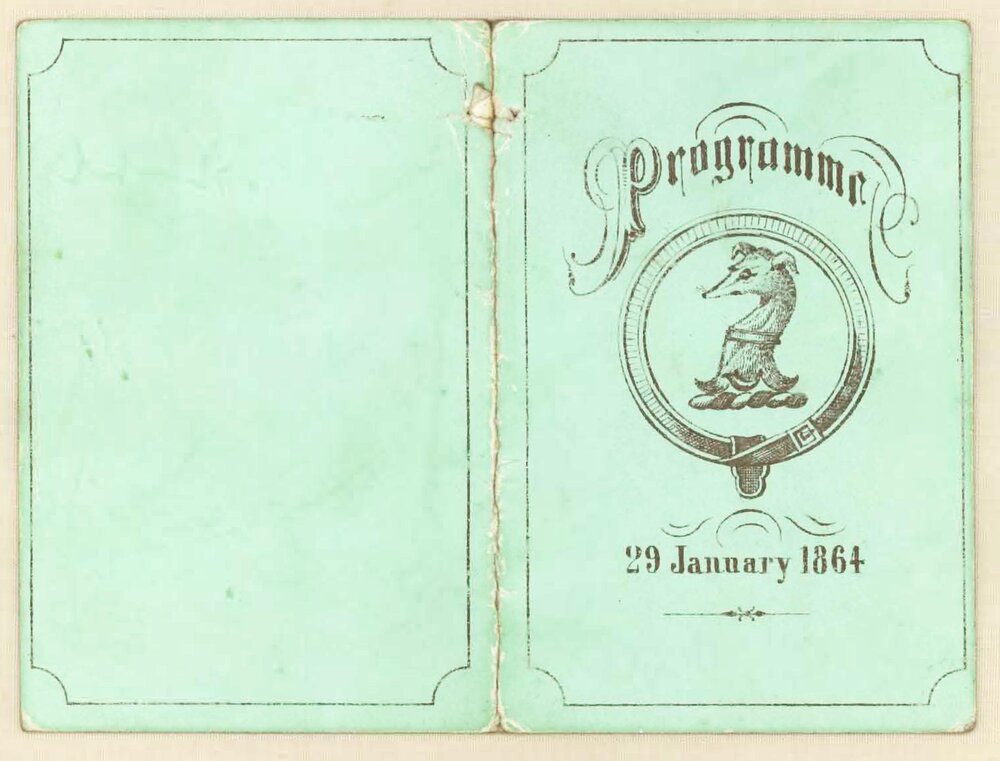 Programme, 29th January 1864