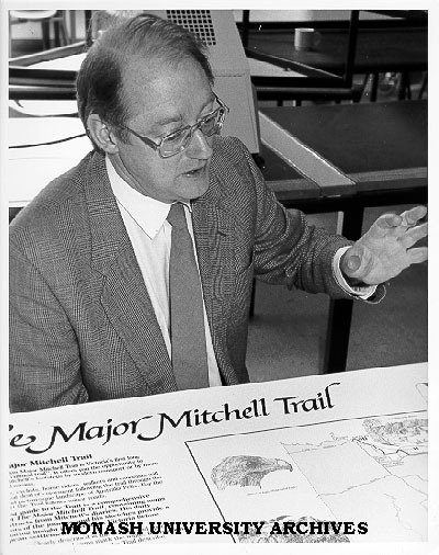 Student Greg Eccleston reconstructing Major Mitchell Trail