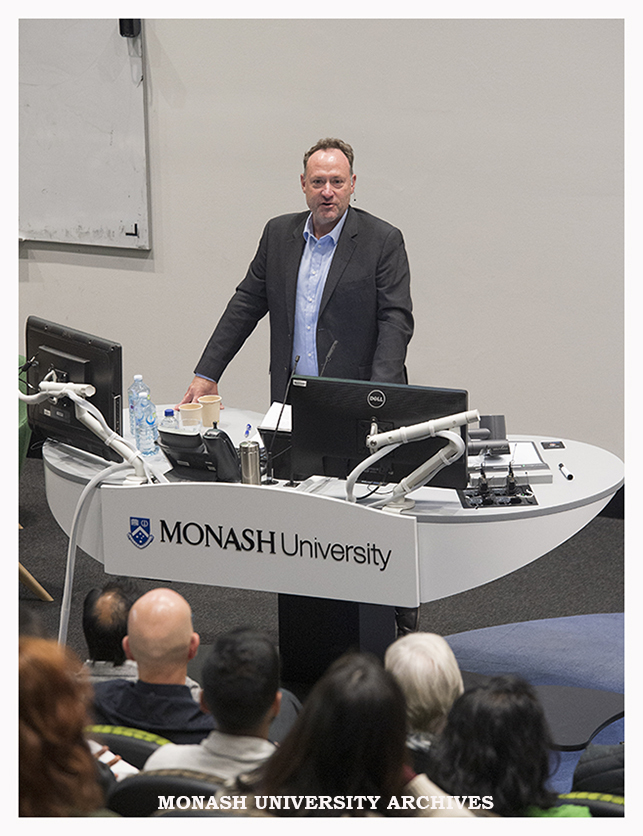 Professor Mark Bellgrove speaking at 60th anniversary event for the School of Psychological Sciences