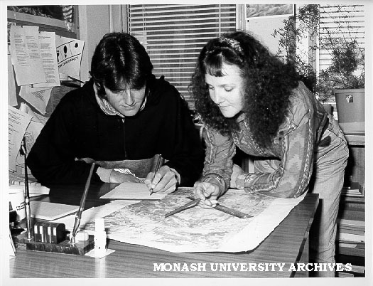 Tutor Ms Robyn Leeson with country student Marcus Smith