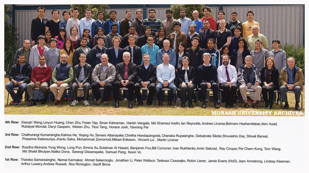 Department of Electrical and Computer Systems Engineering staff and postgraduate scholars