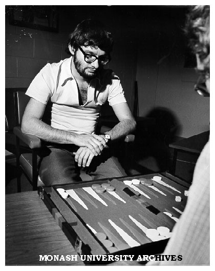 Geneticist and Australian backgammon champion, Dr Tony Morgan