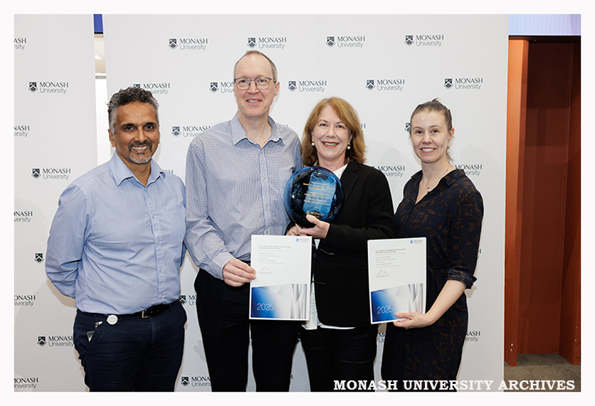 National Centre for Healthy Ageing Data Platform team members, winners of the Vice-Chancellor's Award for Excellence in Research Infrastructure 