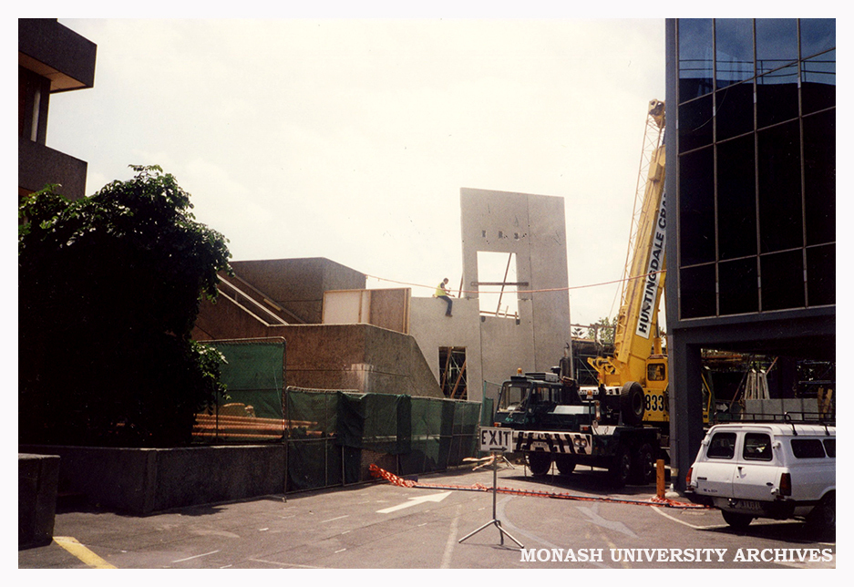 Week 14 of construction for the Art and Design Building, Caulfield Campus