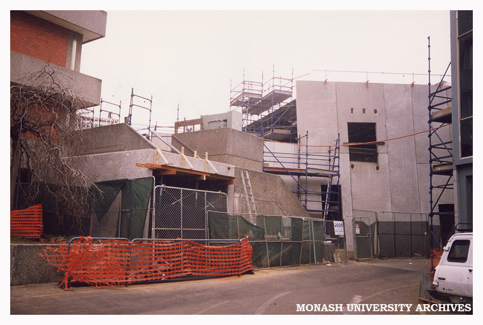Week 44 of construction for the Art and Design Building at Caulfield Campus