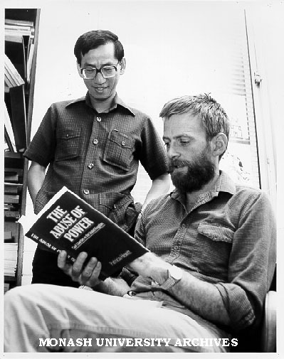 Law researchers Dr Hoong Phun Lee and Mr Peter Hanks, with study on national security