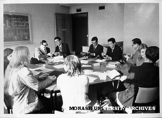 Visiting Japanese journalists