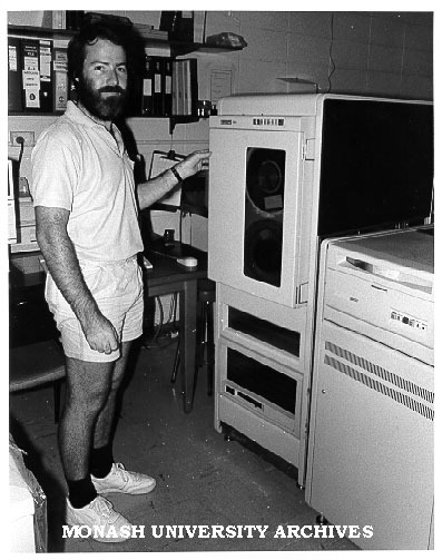 Dr Leon Martin in Flow Cytometry lab, department of Pathology and Immunology
