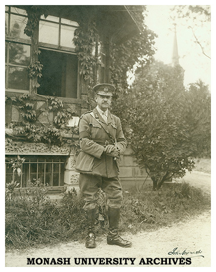 Major-General John Monash at headquarters in Glisy, France, 25 May 1918