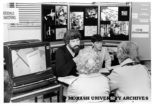 Paul Rossiter manning Open Day display